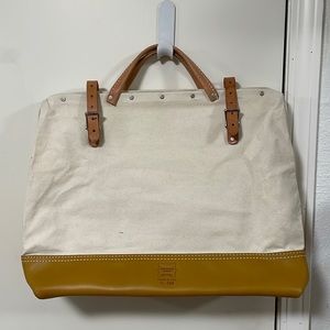 Heritage Leather Co. Mason Canvas Bag with Leather